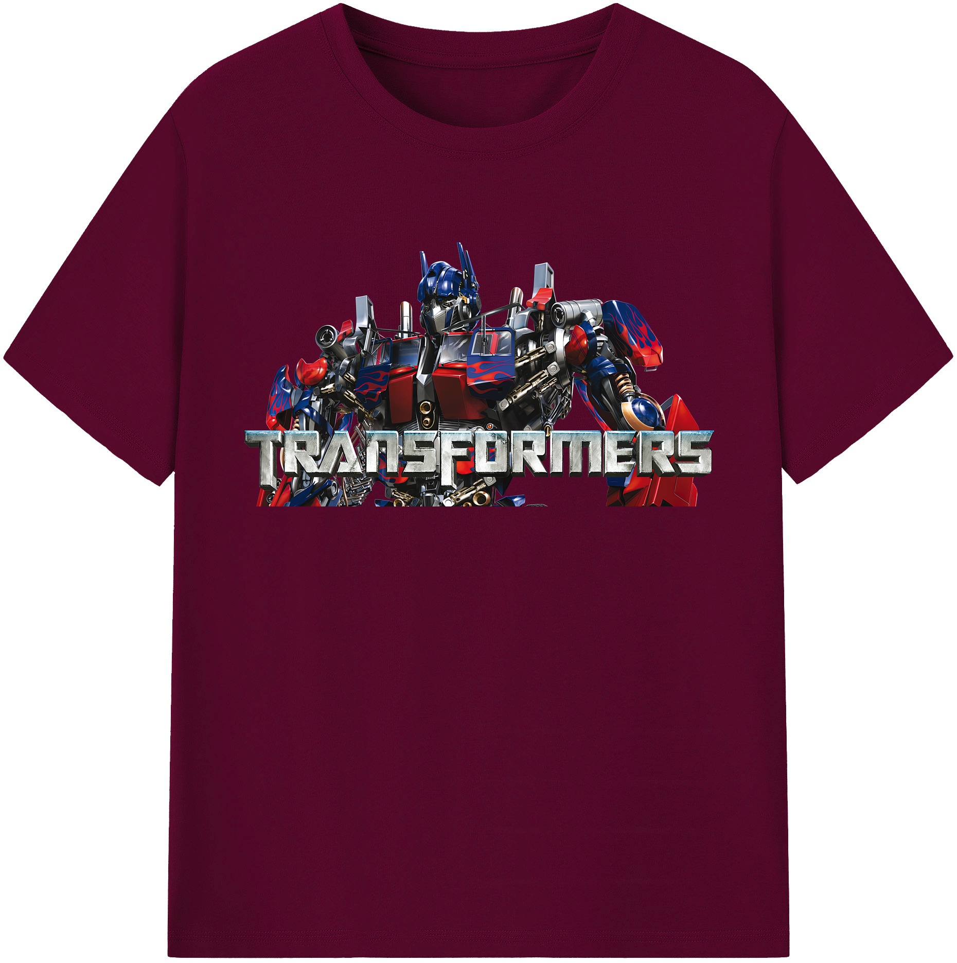 （画像用） Transformers トランスフォーマー レディースカジュアルプリントTシャツ（綿100％）